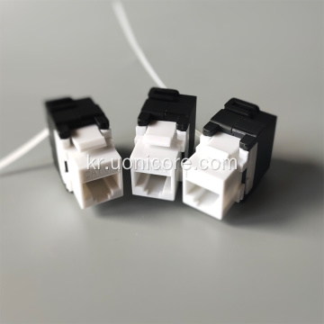 CAT6A 180도 듀얼 IDC 도구가 필요 없는 키스톤 잭